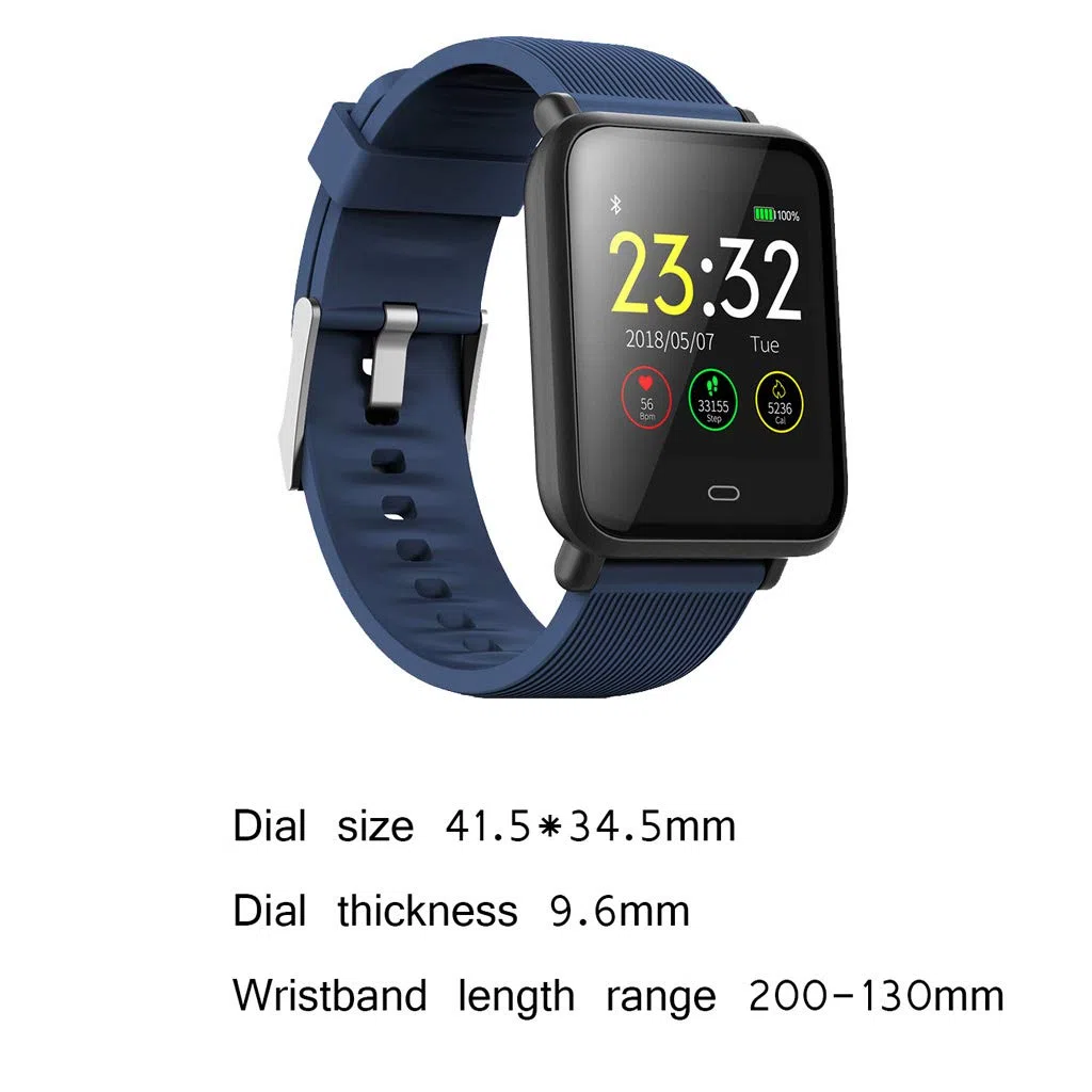 Fitness Tracker, Activity Tracker Guarda con Il Cardiofrequenzimetro, Schermo Touch Slim E Braccialetti Passo Movimento Impermeabile Contapassi Watch, per Bambini Donne E Gli Uomini