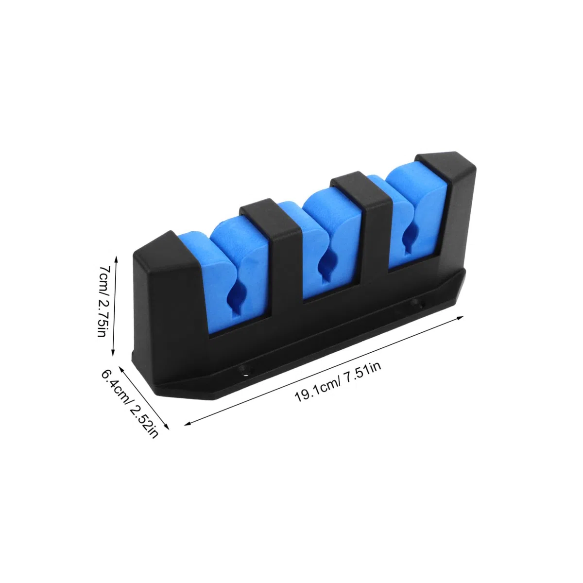 Kisangel 2 Pezzi Supporto da Parete per Canna da Pesca Porta Canne in Plastica Multi Slot per Garage e Casa Organizer per Esposizione e Conservazione