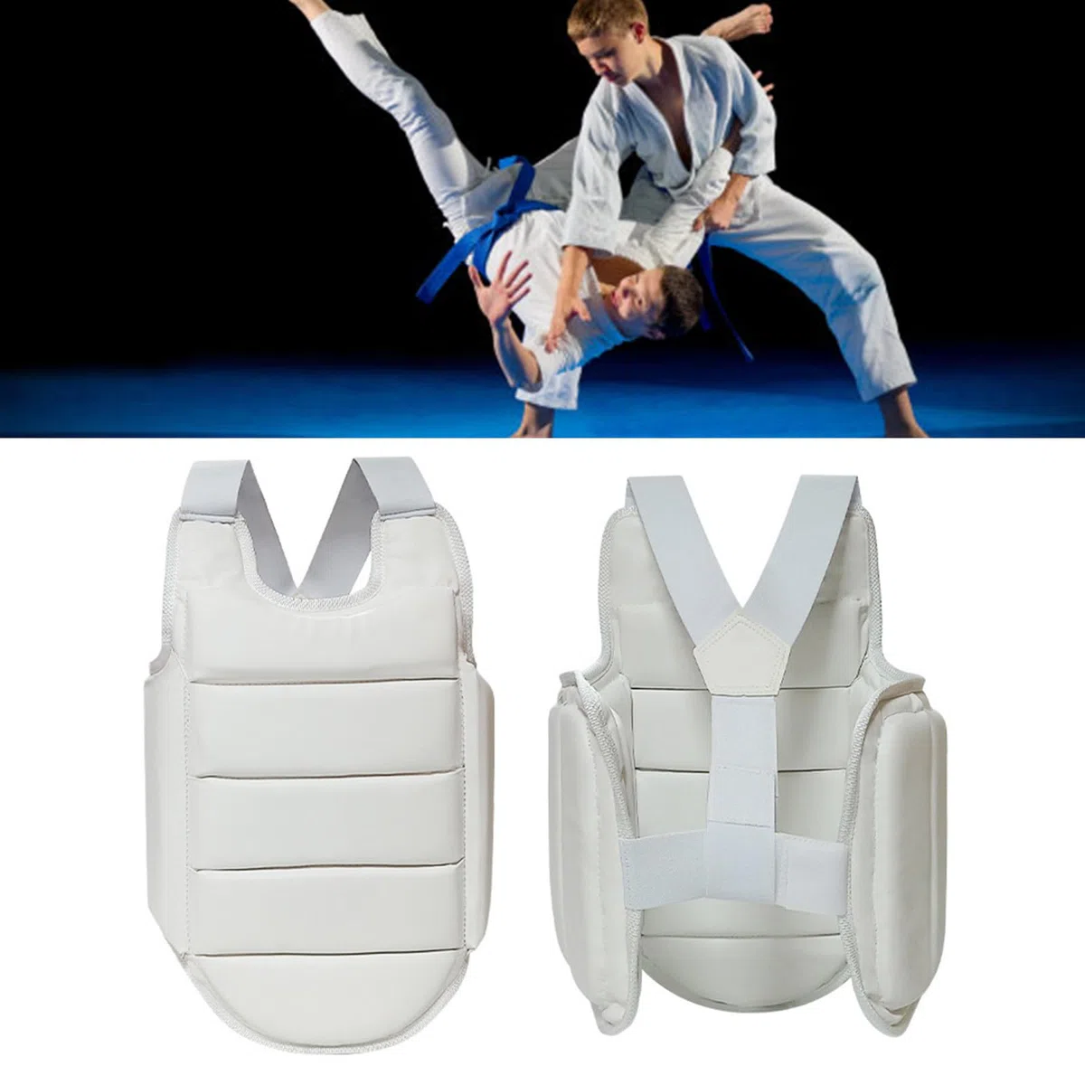 Protezioni per il seno da karate, protezione toracica per karate, accessori facili da usare, per donne e uomini, protezioni per taekwondo, attrezzatura per donna e uomo