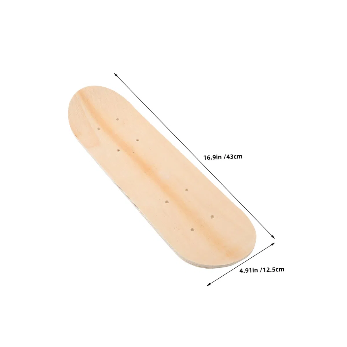 3pcs Blank DIY Skateboard Decks per incompiuta doppia coda di acero tavole di legno verniciabile Plain Skateboards per Creativo Dipinto a mano arte e graffiti