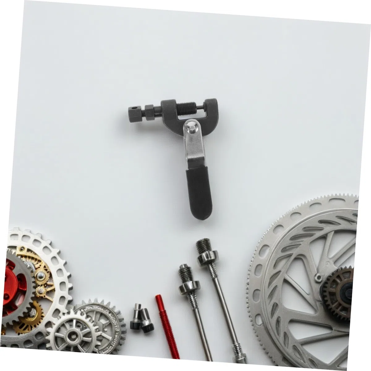 BESTYASH Utensile per Rompere Catena Rulli Rompicatena per Motociclette e Biciclette Strumento per Rimozione Maglie e Rivettatura Catena