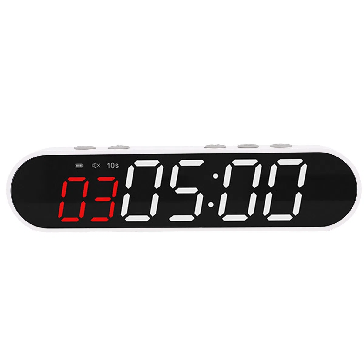 Domary Timer Fitness a Intervalli, Cronometro Facile da Usare, Timer di Allenamento Telecomandato per Palestra di Casa, 6,69x1,57x0,94 Pollici