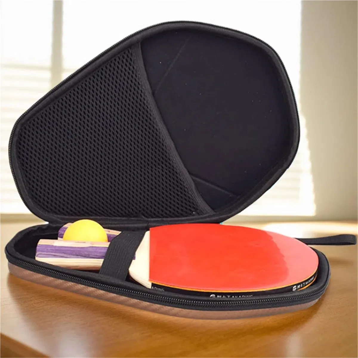 Custodia rigida for racchette da ping pong, custodia rigida for racchetta da ping pong, for 2 racchette e palline multiple Per Ping Pong