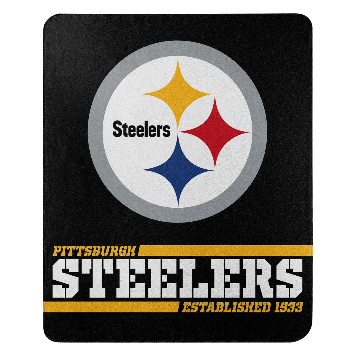 Pittsburgh Steelers, Coperta ufficiale NFL, in pile, 127 x 152 cm