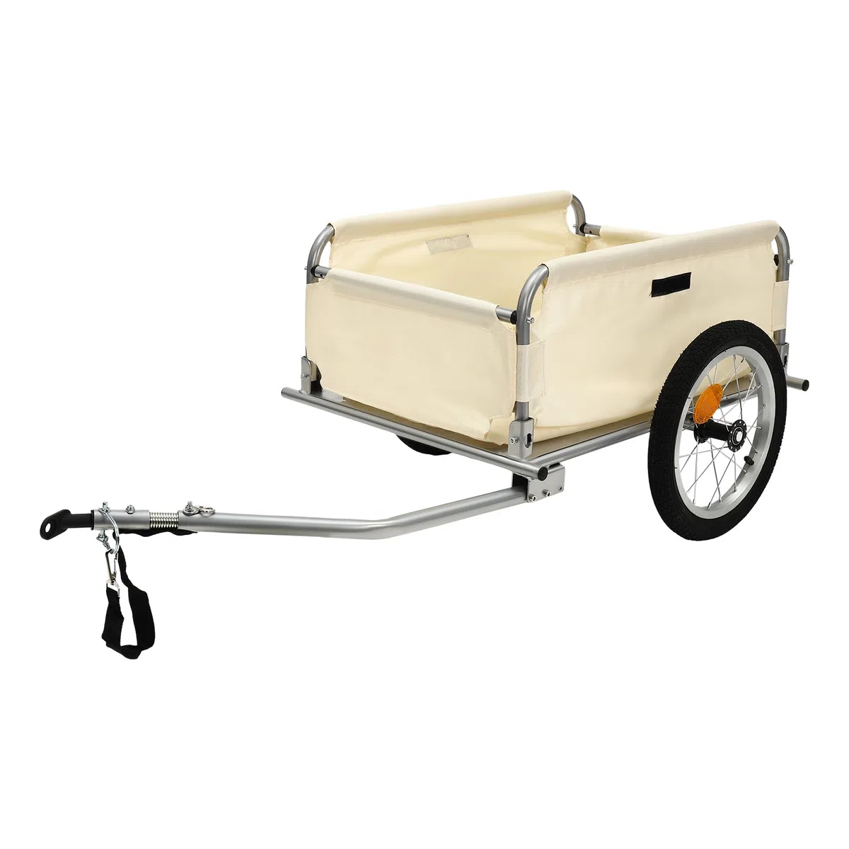 Rimorchio per bicicletta, rimorchio per bicicletta, portata 50 kg, pieghevole, per mountain bike da 24 pollici/26 pollici
