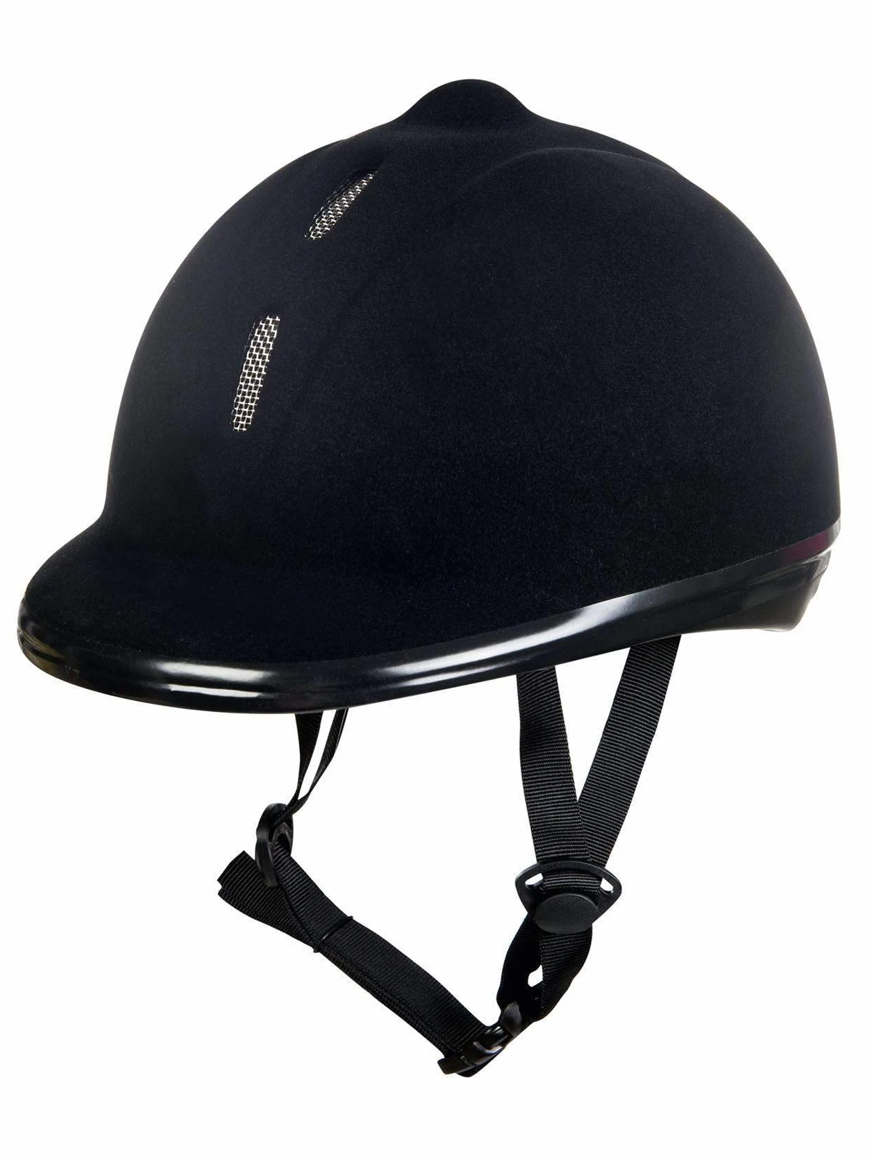 HKM New Flock - Casco da equitazione, unisex, con glitter, 52-61 cm, colore: Nero
