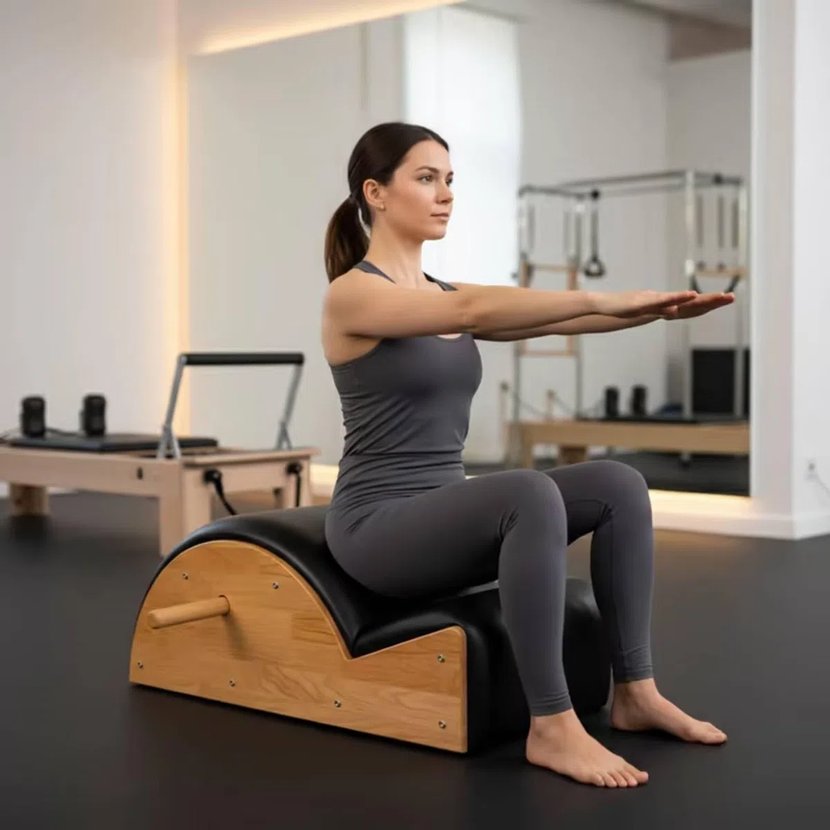 Spine Correttore Dispositivo Stretching Posturale Palestra Casa con Impugnatura Laterale E Rivestimento Morbido Studiato per Allenamento Schiena Core Dorsali Adatto a