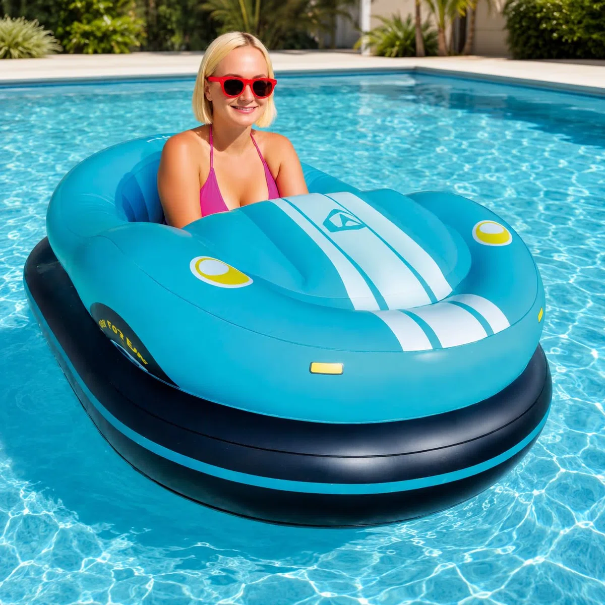 Barca Elettrica Gonfiabile Singola, Mini Jet Boat per Adulti Blue | Seduta confortevole, guida intuitiva, corpo stabile, materiali resistenti, facile trasporto, giochi d'acqua in estate