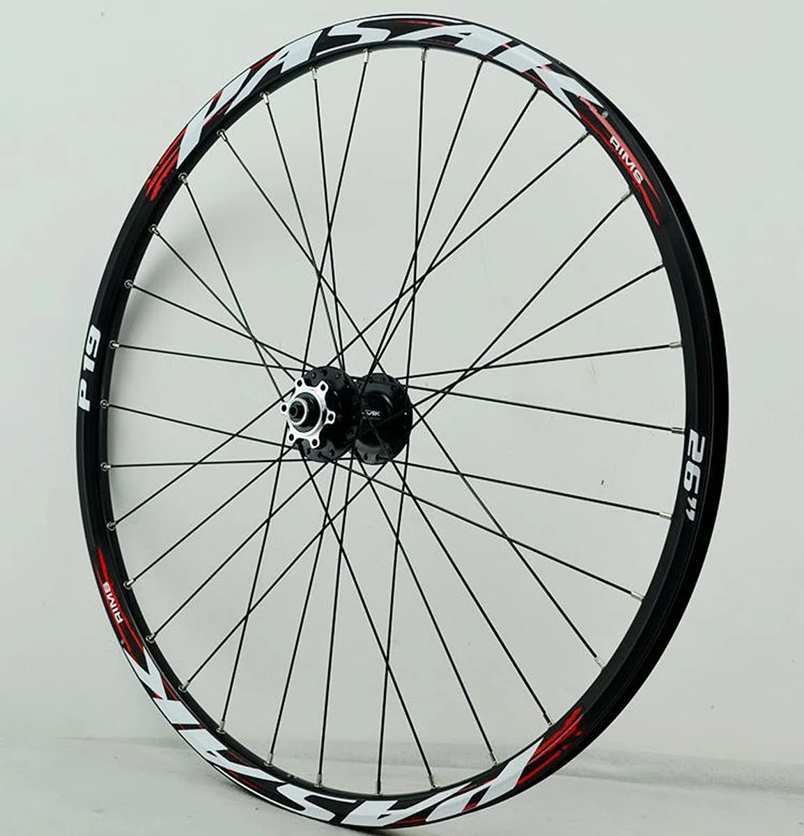 TUJISEK MTB Ruote per Bicicletta 26 27,5 29 Pollici Ruota per Mountain Bike Doppio Muro Cerchio in Lega Rilascio Rapido 7-12 velocità Cassetta Ruota Libera Freno A Disco 32H(Red 1,27.5in)