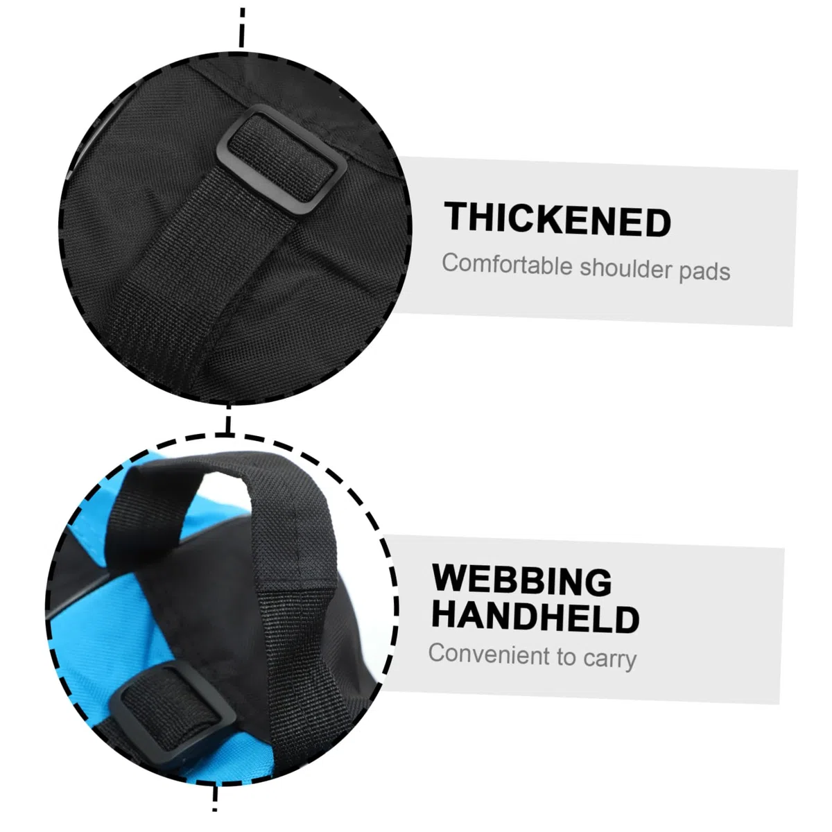 SUPVOX Borsa Porta Pattini a Rotelle 2 Pezzi in Oxford, Nero, Portatile | Pattini su Rotelle e Ghiaccio, Uso Outdoor, Semplice Pulire, Design Semplice e Pratico