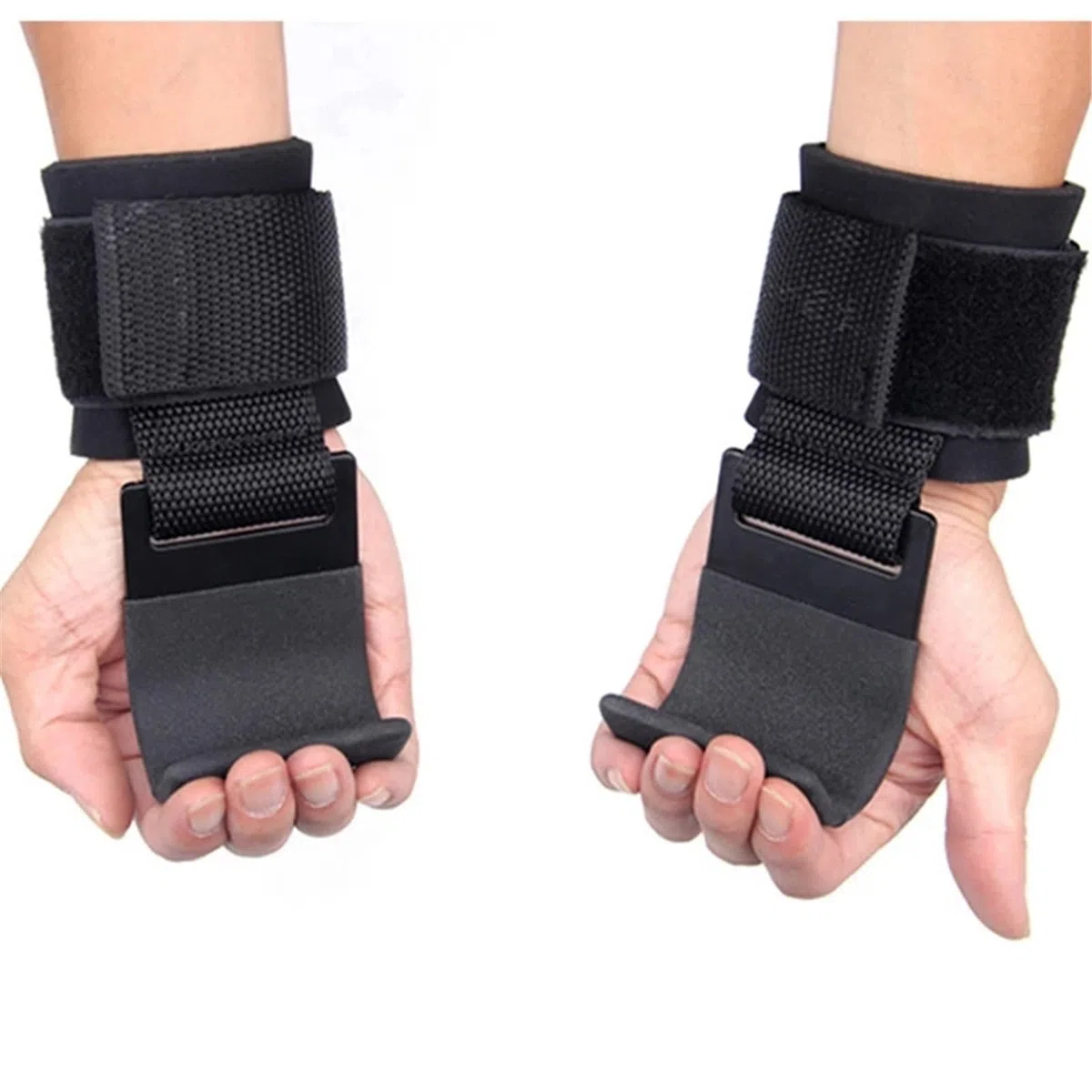 Ganci per Sollevamento Pesi Cinghie da Polso for Manubrio Palestra Fitness Gancio Cinturino for Pesi Pull-up Guanti for Sollevamento Pesi for Allenamento con i Pesi per Uomini e Donne