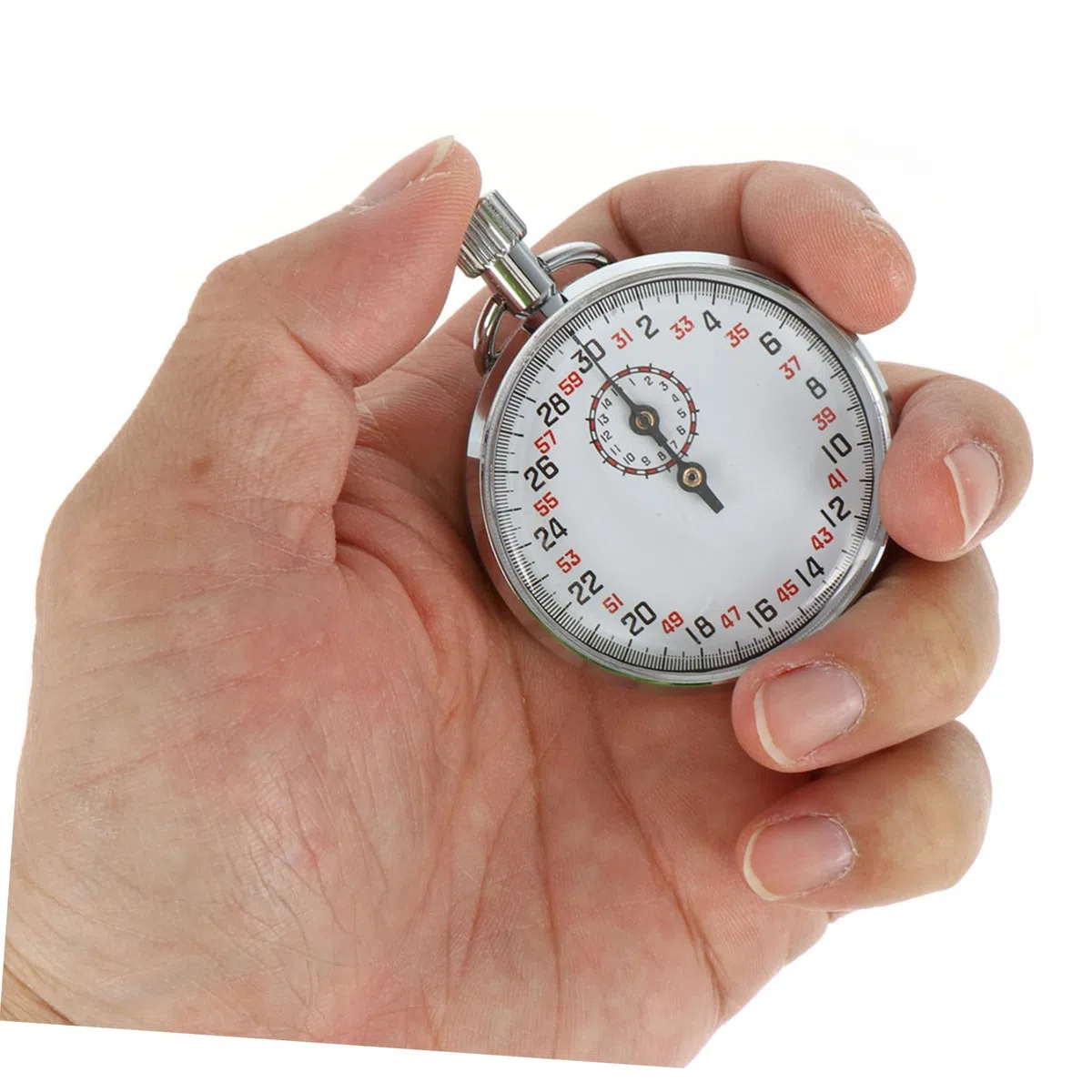 BESTonZON Cronometro Fisico in Metallo Cronometro Meccanico Da Secondi Per Esperimenti Fisici Timer Leggero Portatile Per Allenamento e Cronometraggio in Aula