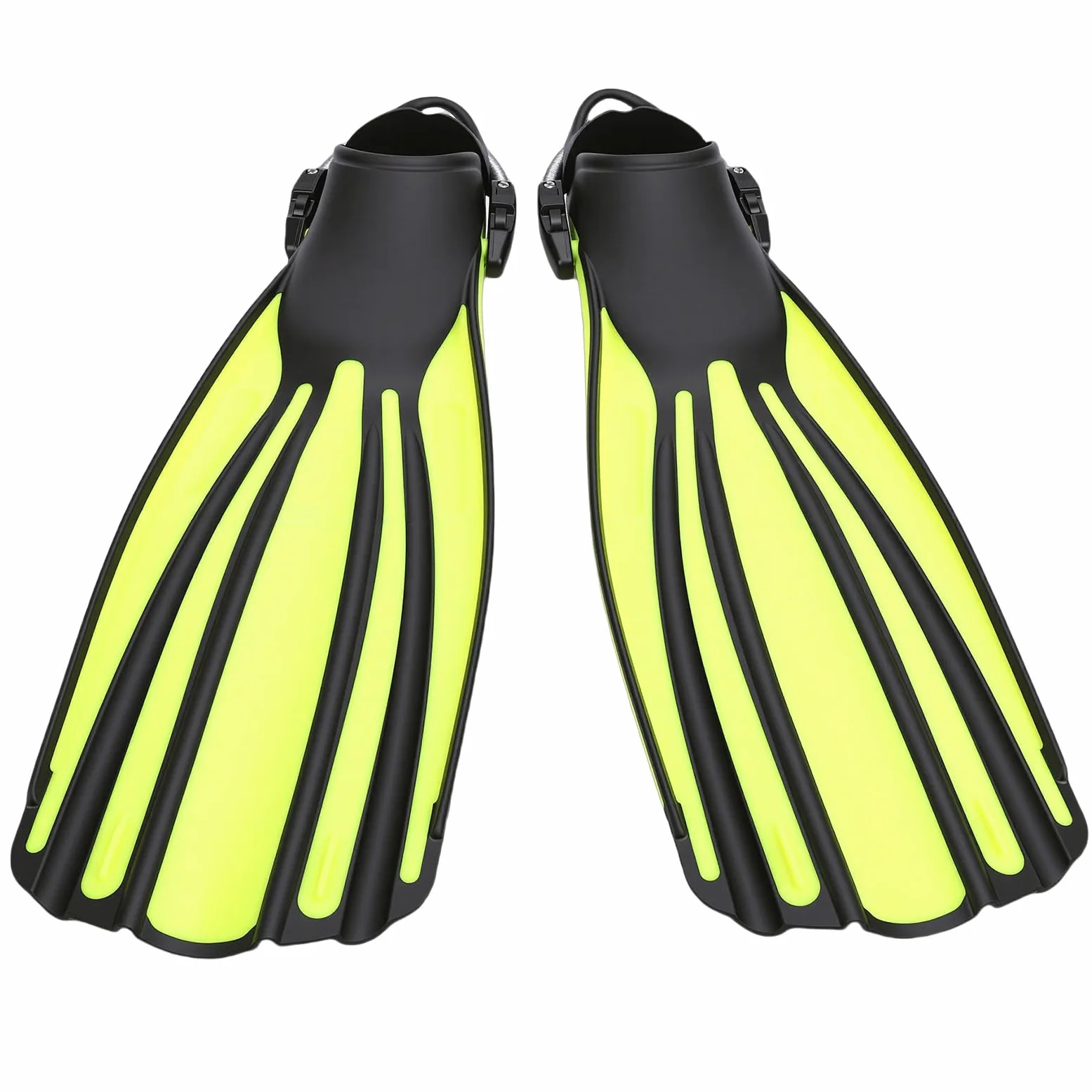 Alomejor Pinne per Immersione in TPR Premium, Fibbia Regolabile, manovrabilità Migliorata per lo Snorkeling e il Nuoto