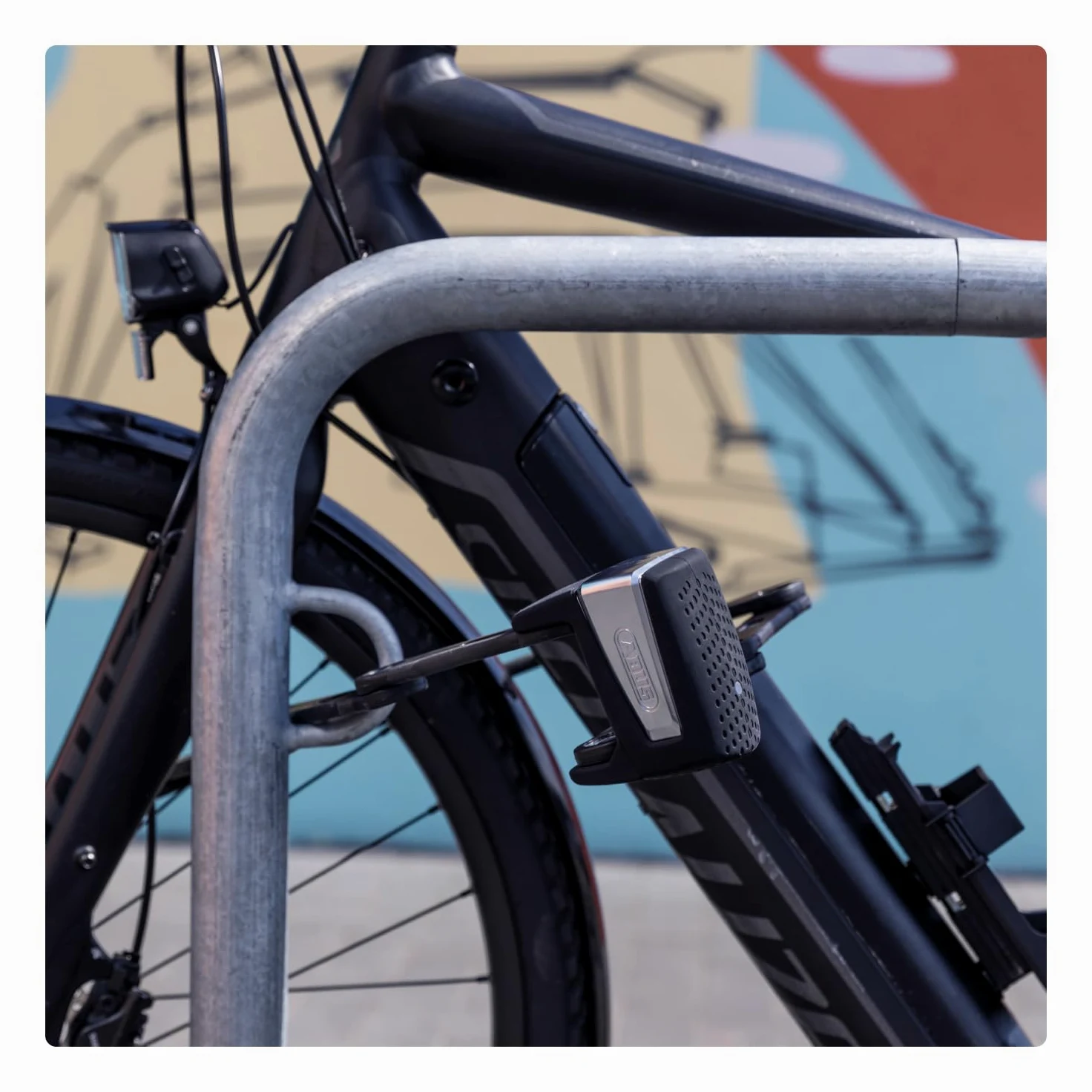 ABUS Faltschloss BORDO One 6500A con telecomando e supporto, 110 cm | Lucchetto bici con allarme, SmartX Bluetooth, ABUS One App, 100 dB, 110 cm, supporto SH