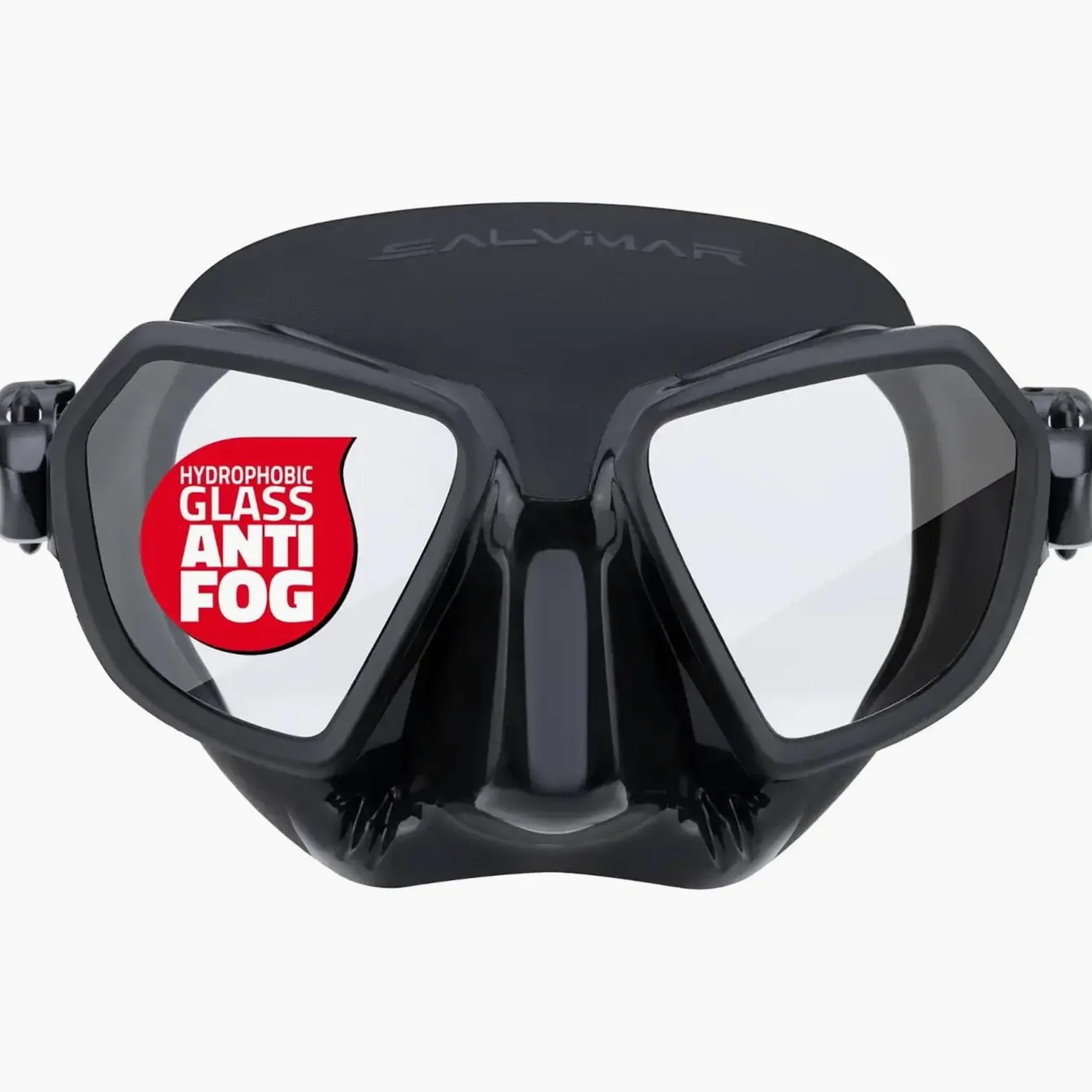Salvimar Noah Anti Fog, Maschera Adulto Anti Appannamento, per pesca subacquea, Nero