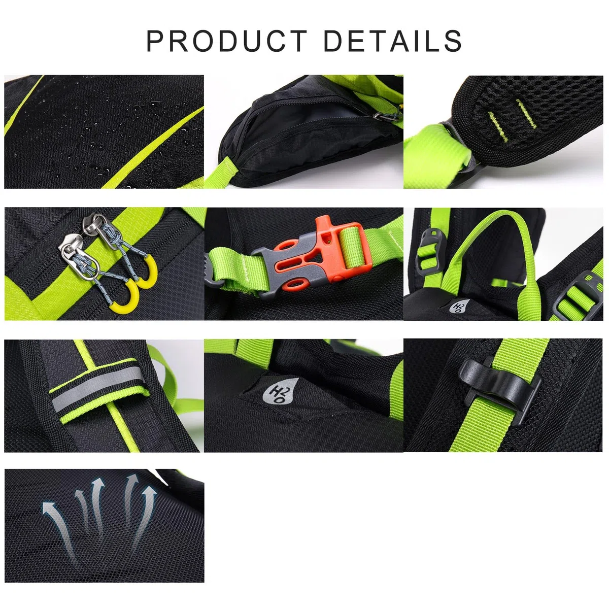 Grande capacità zaino sport palestra borsa doppia spalla con tracolla regolabile palestra borsone pieghevole viaggio ciclismo
