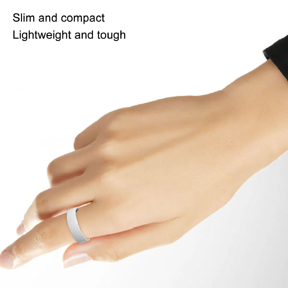 Anello Intelligente, Anello di Contapassi della Ceramica Indossabile da 50 M e IP68 Anello di Contapassi, Controllo di Accesso NFC, Anello di Tracciamento del Fitness di attività