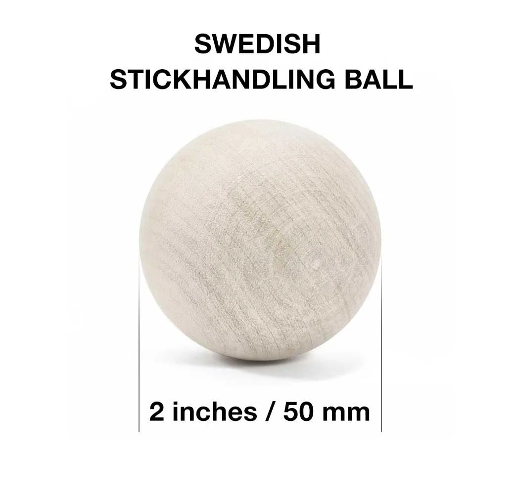 Hockey Revolution Essentials Kit – Palline svedesi in legno con dischi da hockey e disco in plastica resistente – Abilità di dribbling del pavimento, Deke e trapani per la manipolazione delle palle