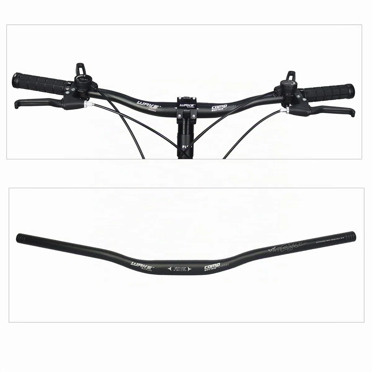 Wake Manubrio MTB Alluminio 31.8 Manubri Bici da Corsa 22mm Mountain Bike Riser Handlebar Bicicletta 720mm