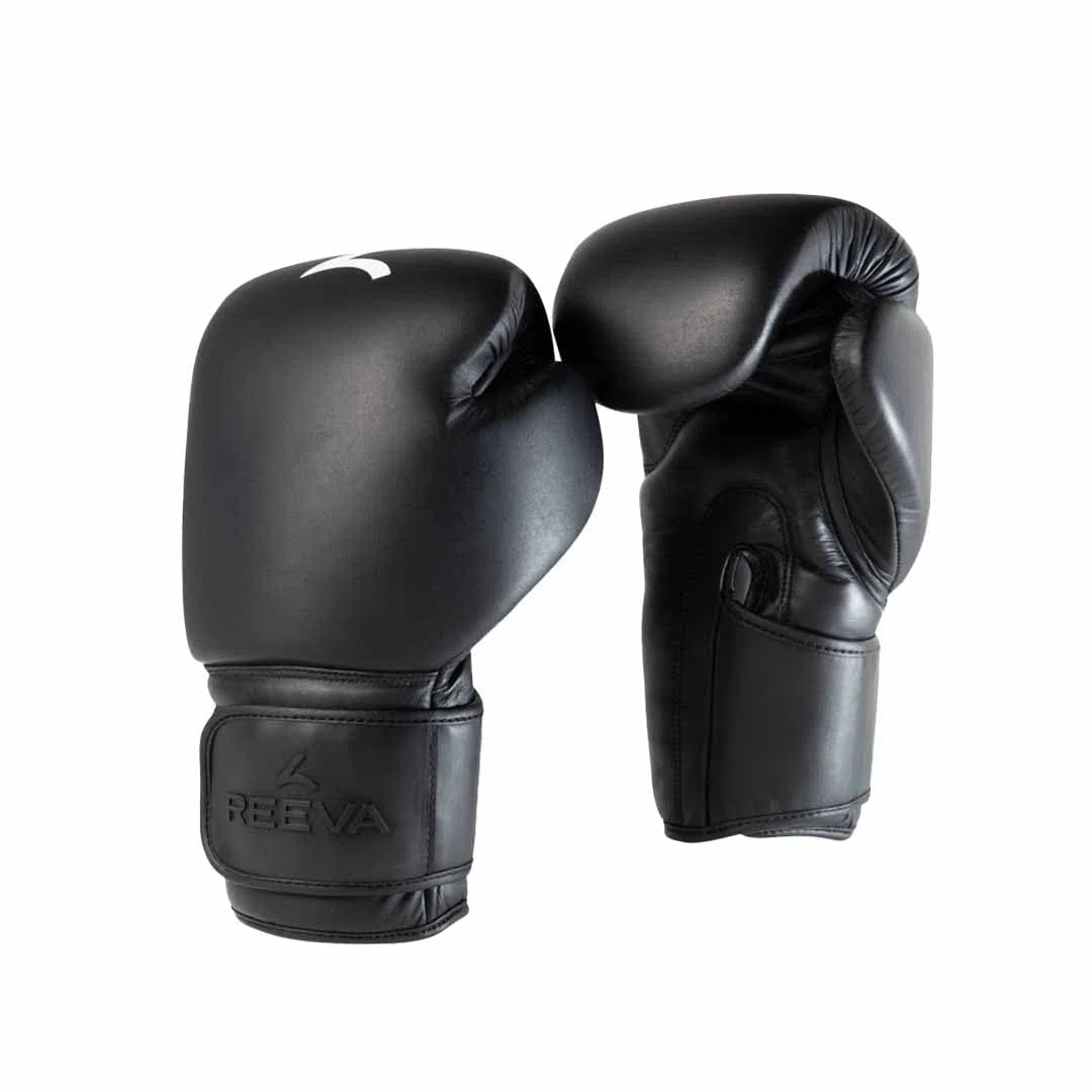 Reeva Guantoni da boxe vega in pelle | Per sollevamento pesi, allenamento di forza e fitness | Adatti per uomini e donne
