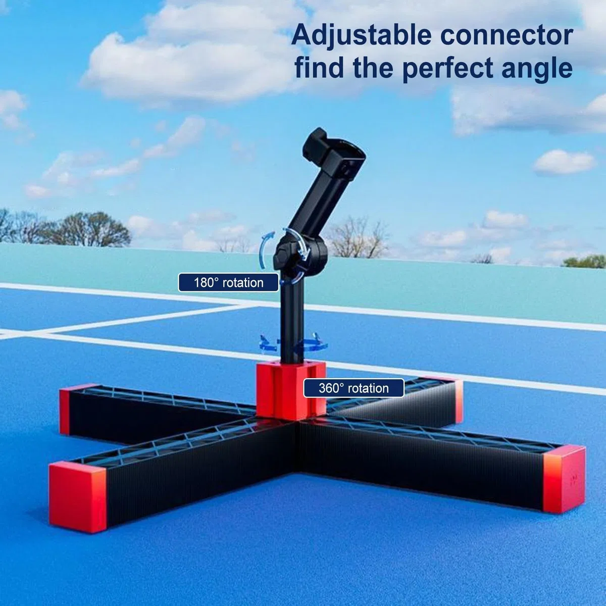 Generico Allenatore da Badminton Rimbalzo Automatico con Altezza Regolabile | Set Badminton Pratica Singola Per Interni Esterni Casa Giardino Adulti Bambini Principianti