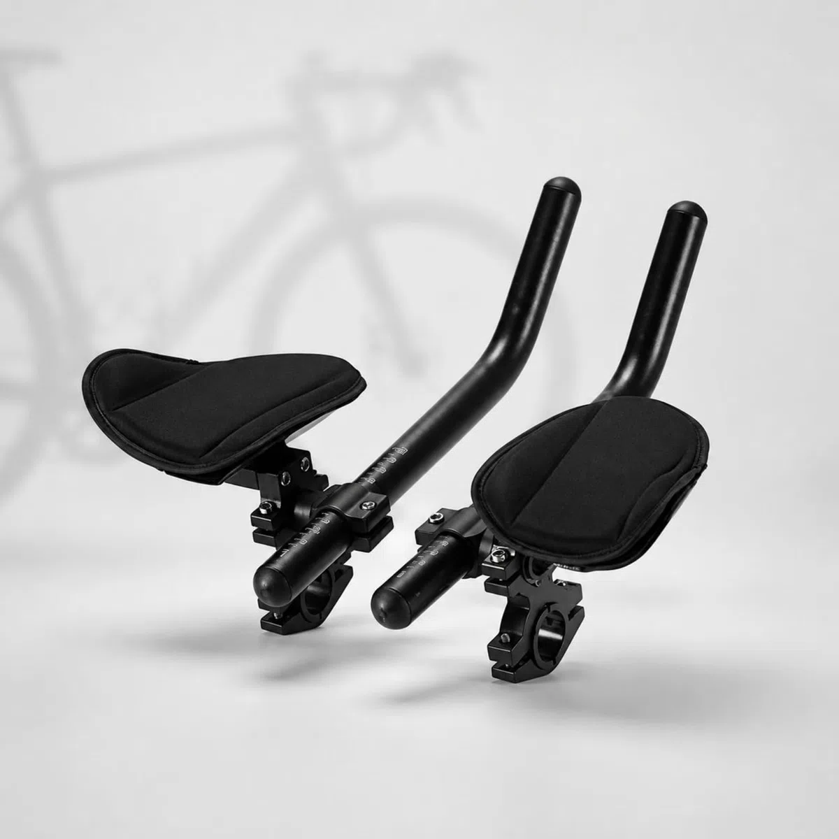 Aerodinamico Bar da Bici Lega di Alluminio, Barre da Triathlon, Impugnatura Curva Estensione TT per Triatleti, Stile A