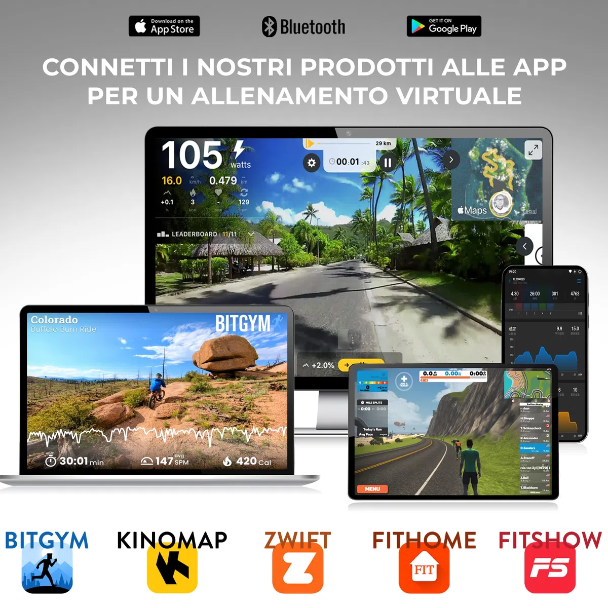 IDS Tapis Roulant Salvaspazio 10 o 14 km/h | Marchio Italiano | Compatibile APP Bluetooth + Programmi | Pieghevole Compatto Elettrico | Indoor Sports GARANZIA e Assistenza ITALIA
