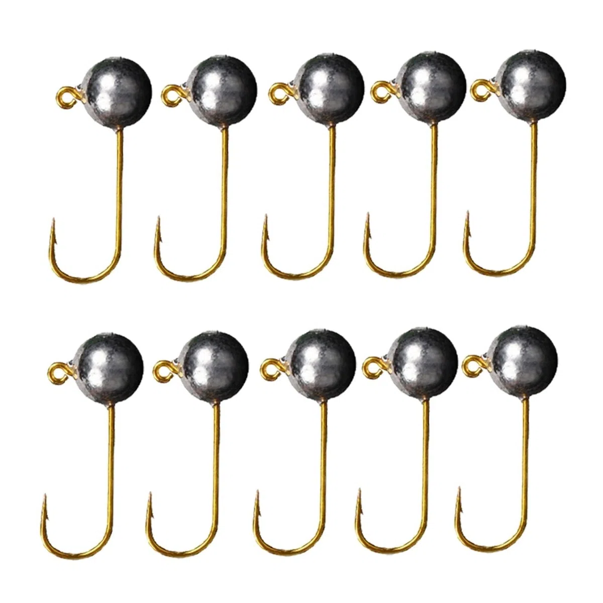 Amo da pesca 10pcs / lot Micro Jig Head Gancio da pesca 1G-5G Gancio da pesca del ghiaccio Mini manovella Jig Fishhook Accessori morbidi Attrezzatura da pesca Ami da pesca mare ( Color : 5g )
