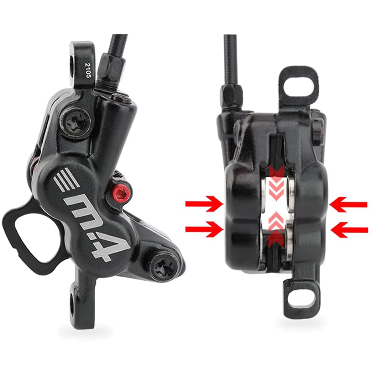 Leve freno per bici in lega di alluminio resistente per bici da strada Fix Track Bikes con Multi Bike e installazione senza sforzo Manubrio dritto Leve freno