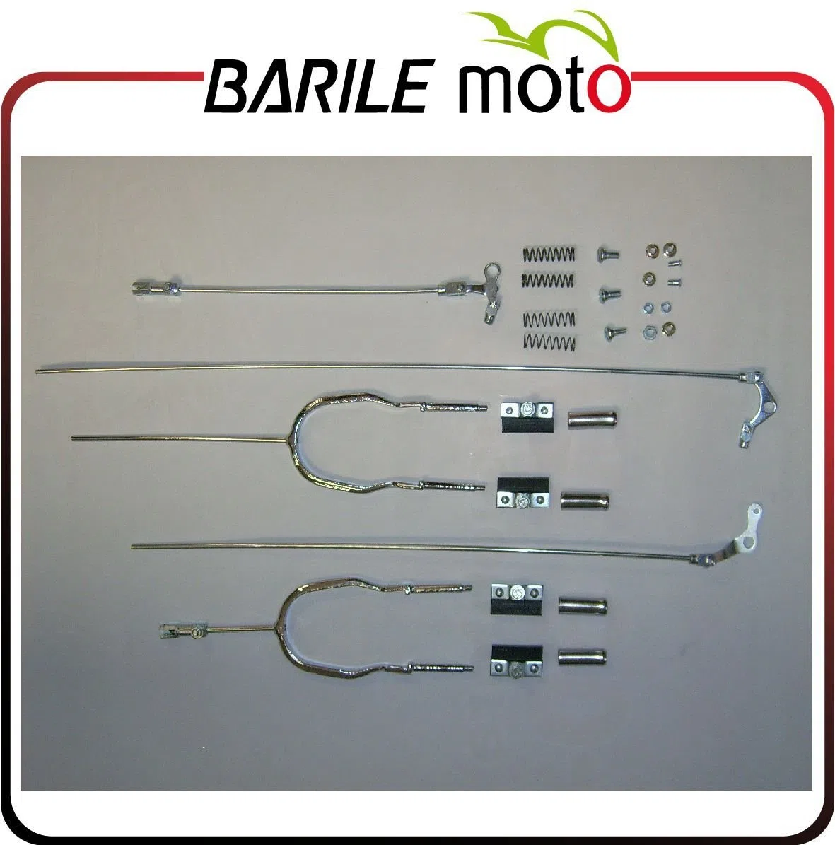 Kit / Serie Freni - Freneria Completa a Pistoncino Bici R / Bacchetta - Epoca CROMATA