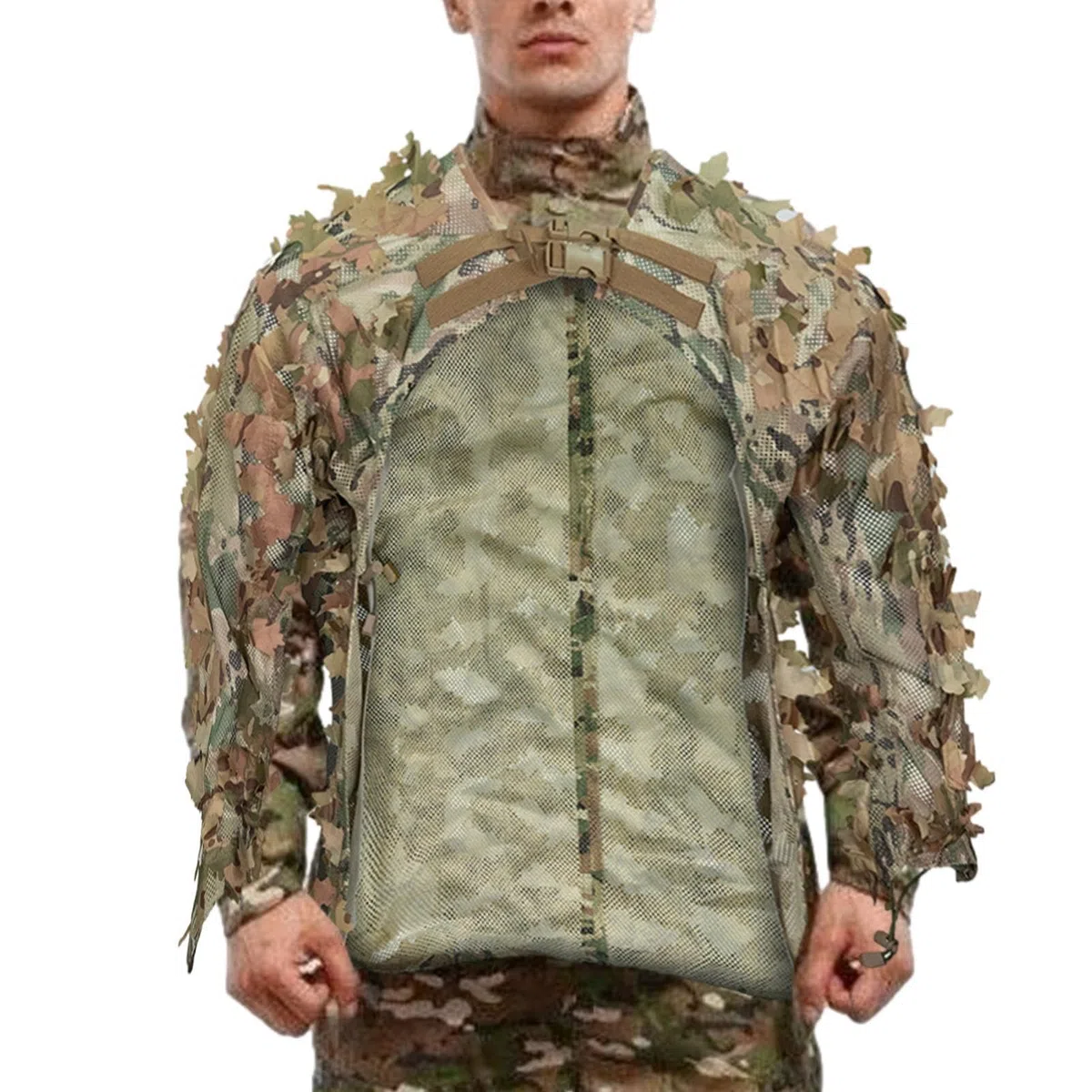Ghillie Suit - Tuta da Cacciatore Traspirante, Abbigliamento da Caccia Mimetico | Abbigliamento da Caccia Mimetico per Attrezzatura da Paintball, Abbigliamento Mimetico da Caccia nei boschi per fot
