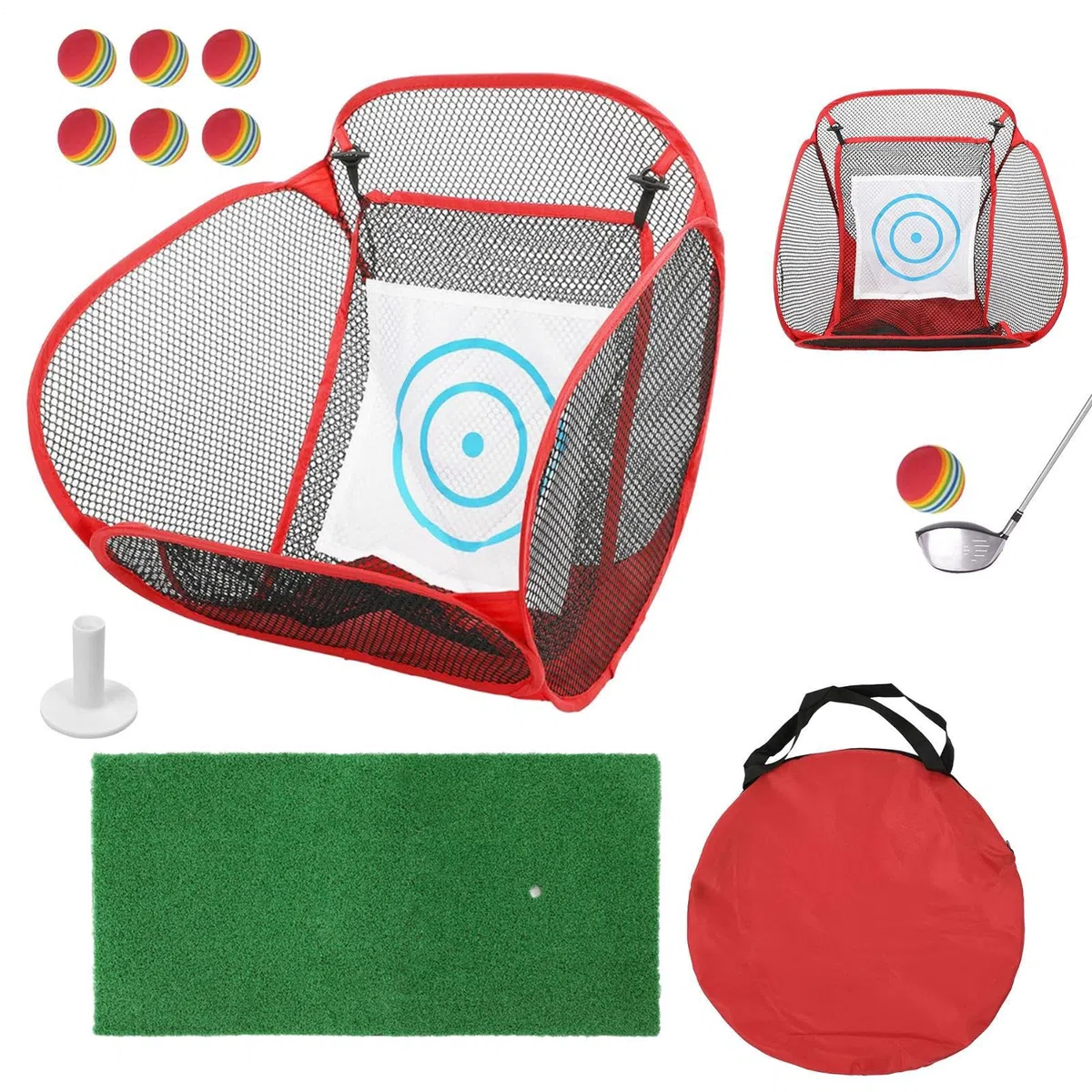 Chipping per Golf Accessorio Portatile Per Allenamento Di Swing | Rete Allenamento Bersaglio Per Golfisti Per Padre Nonno Marito Golfista Principiante Amanti Del Golf Outdoor Casa Ufficio