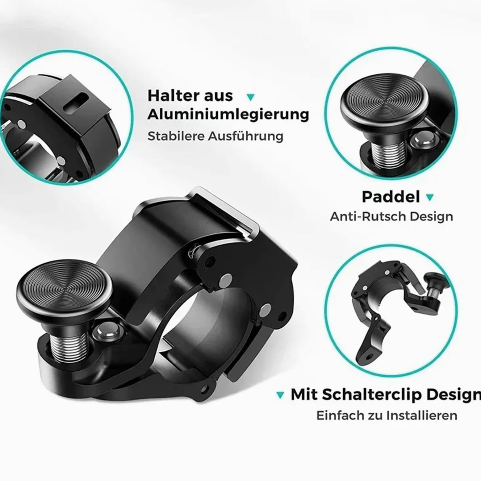 Campanello per bicicletta 8 pezzi in acciaio inox anello per bicicletta MTB Ciclismo Horn Bike Bell Manubrio Sound Horn per la sicurezza della bicicletta Accessori per bici elettriche