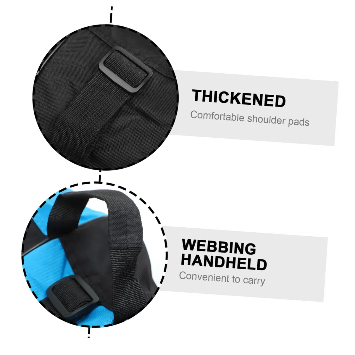 ibasenice Set 2 Pezzi Borsa Porta Pattini Rotelle e Ghiaccio Oxford Design a Strati, Black, Pratica per Trasporto e Uso Outdoor