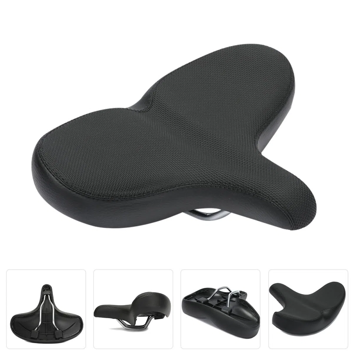 Cabilock Sella per Bicicletta Comoda Donna Design Ammortizzante in Pelle Pu e Schiuma Poliuretanica, per Ciclismo Outdoor a Lunga Distanza