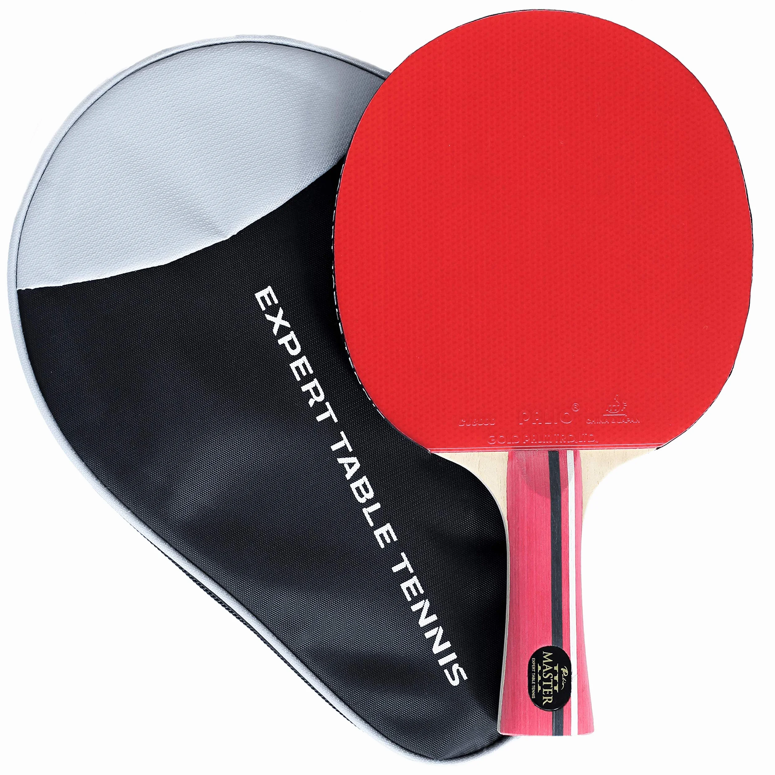 Palio Master 3.0 - Racchetta da ping pong con custodia, approvata dall'ITTF, velocità allround, rotazione e controllo