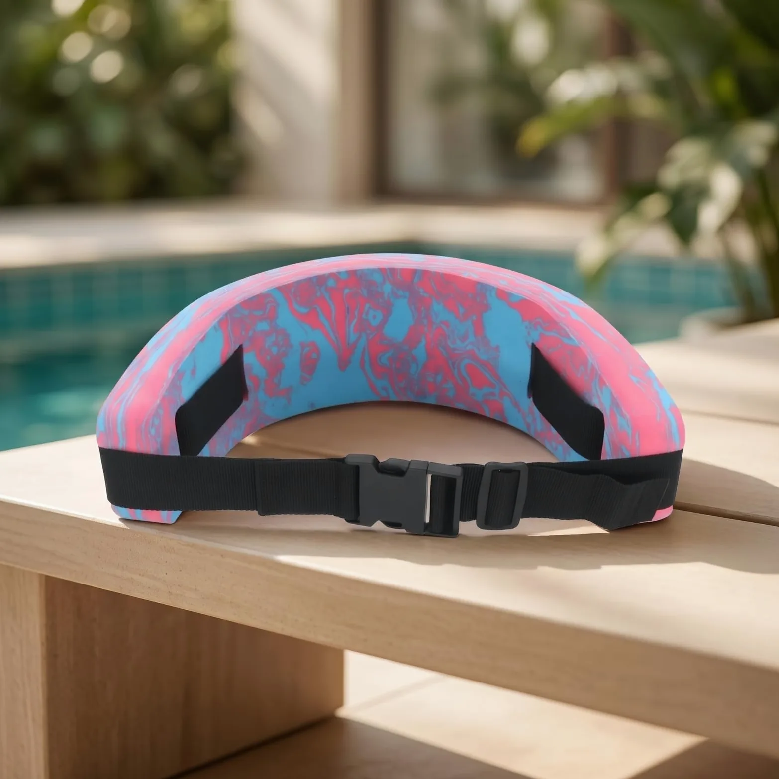 Cintura da Nuoto con Cinturino Regolabile EVA Cintura da Nuoto con Cinghie di Fissaggio Asciugatura Rapida Attrezzatura per Adulti