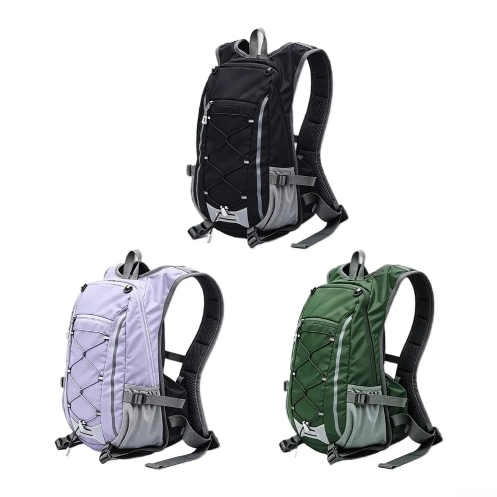 Zaino compatto da trekking leggero da 20 l, con tasche multiple e supporto posteriore traspirante per sport all'aria aperta (viola)