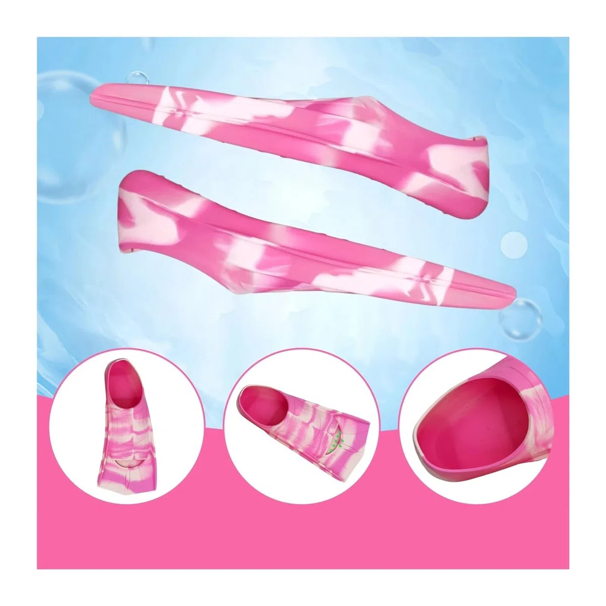 Generico Pinne for immersione antiscivolo for nuoto Attrezzatura for lo snorkeling for le vacanze al mare
