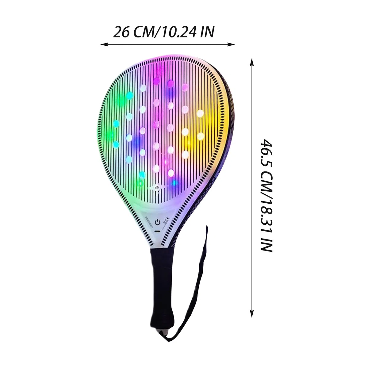 Racchetta da Tennis per Donne Set Di Pagaia Da Spiaggia Luminosa USB | Con 2 Palline Per Adulti E Bambini Per Sport All'Aperto E Allenamento Quotidiano