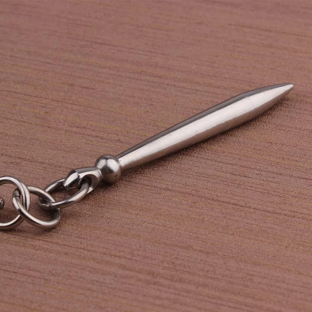 Frusta in Acciaio Inox A Nove Sezioni Frusta per Le Arti Marziali, Frusta per Il Combattimento di Autodifesa per Bambini, Adulti E Anziani,Jujube Stone,M