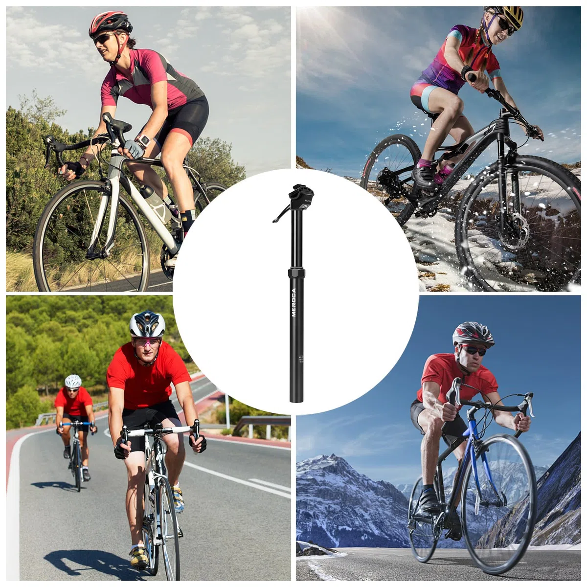 Reggisella Telescopico per Bicicletta e Bici - Manuale e da Viaggio