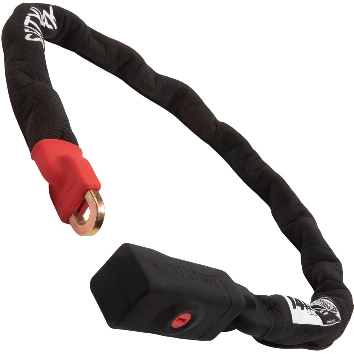 Seatylock Viking - Lucchetto a catena per bicicletta con chiave - Magnetico brevettato con classificazione Sold Secure - Resistente antifurto Heavy Duty - Lucchetto intelligente ultra sicuro per