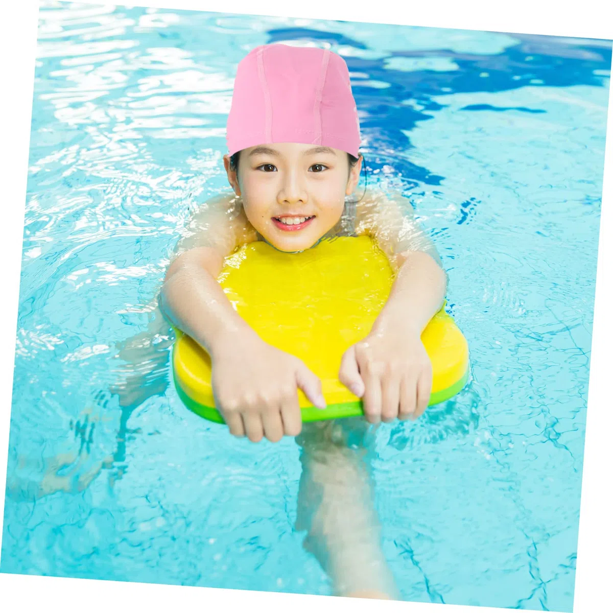 Yardwe Cuffia Da Nuoto Per Bambini 6 Ai 14 Anni 5 Pezzi - Cuffia Protettiva Per Con Design Antiscivolo Per Donne E Ragazzi