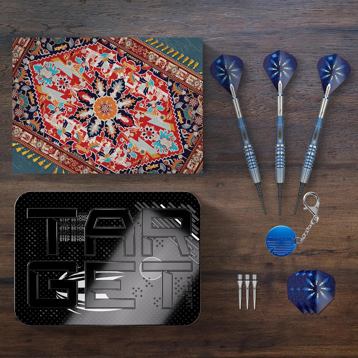 Target Darts Phil Taylor Punta Morbida Gx2 Set di Freccette, 18G/20G | Freccette al 95% in Tungsteno, Alette PRO Ultra N. 6/Vapor S e Aste in Titanio Power, Punti Pixel | Edizione Giocatore Power