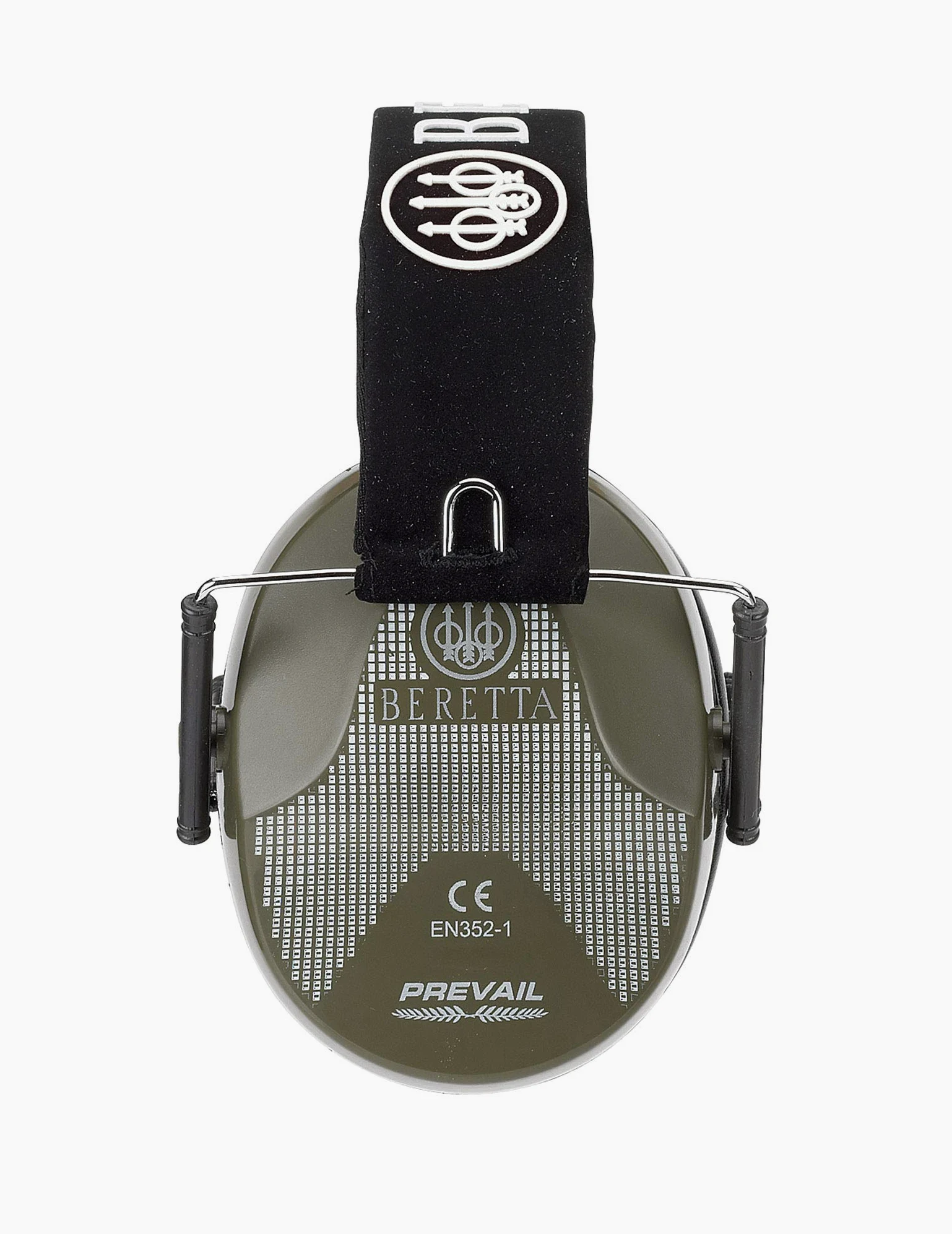 BERETTA CUFFIE Standard da Tiro Modello Prevail con Guscio Colorato e Laccio Portacuffie, Fascia Morbida Regolabile e Cuscinetto in Schiuma Air-Gel. Valori d‘attenuazione SNR - 25dB. Peso 290 gr