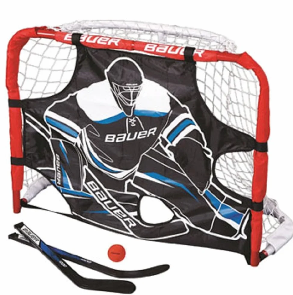Bauer - Set mini cancello da hockey Pro 77,5 x 58,5 x 34 cm