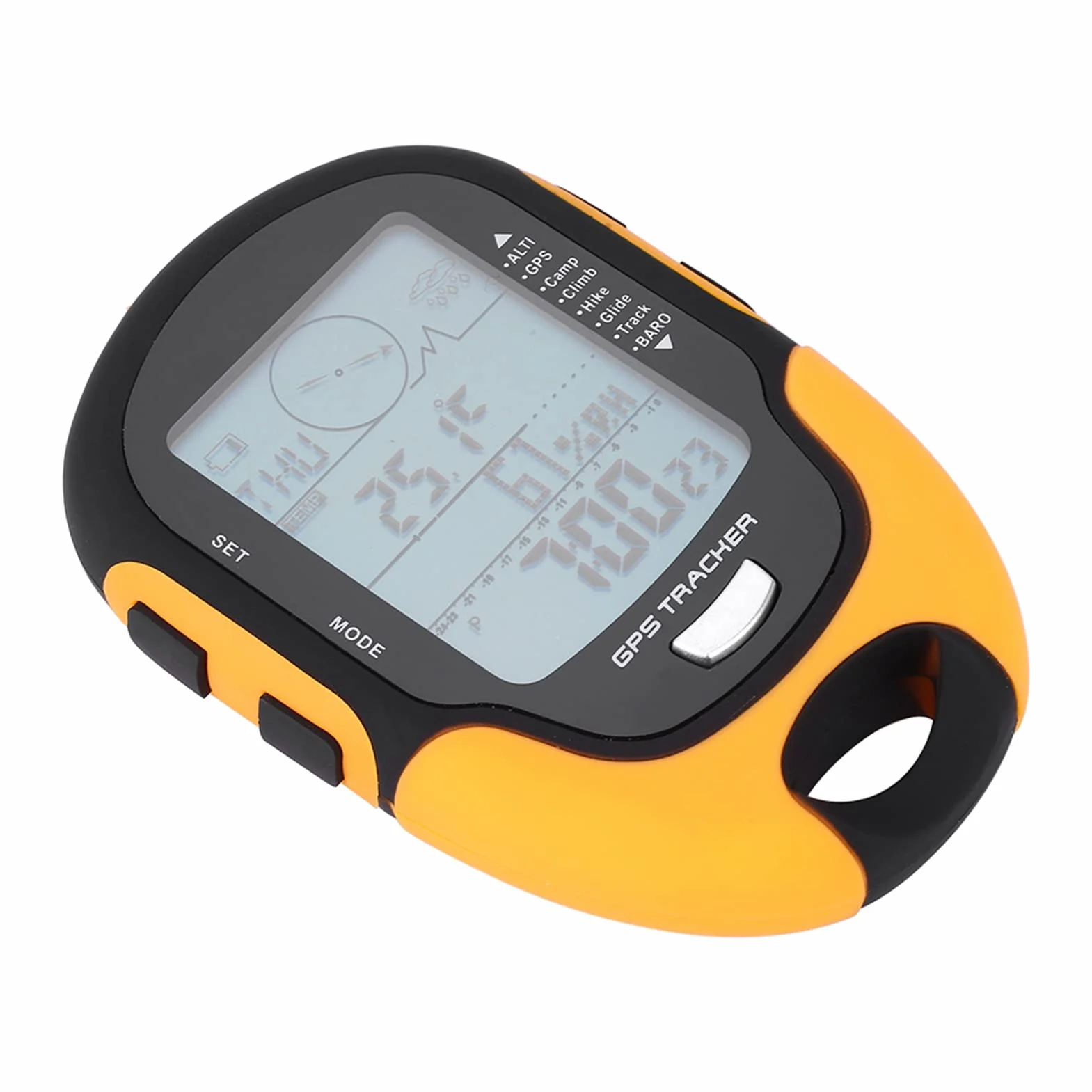 RIZGHWOY Ricevitore di Navigazione GPS Preciso Portatile con Altimetro Barometro Digitale Ricaricabile Tramite USB per Gli Appassionati di attività All'aperto