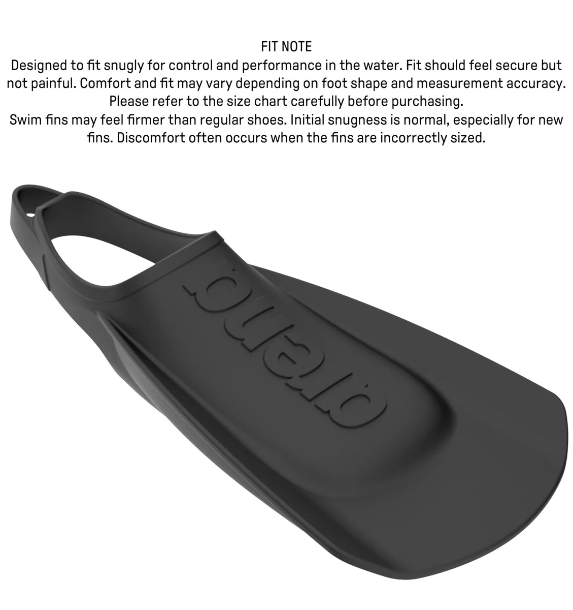 Arena Pinne Unisex per Adulti, comode e Leggere, per Allenamento di Nuoto, per Uomini e Donne, in Silicone, a Lama Corta, con Tacco Aperto