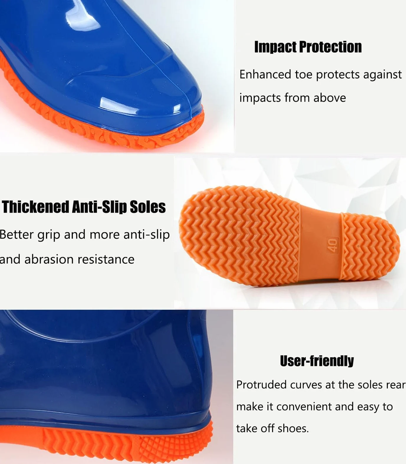 Trampolieri da Pesca | Trampolieri for anca impermeabili in PVC for caccia alla pesca unisex blu taglie USA 4.5-9.5(9)